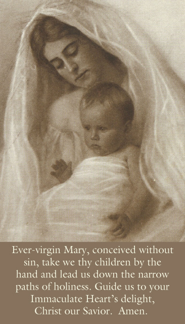 EVER VIRGIN MARY PRAYER CARD